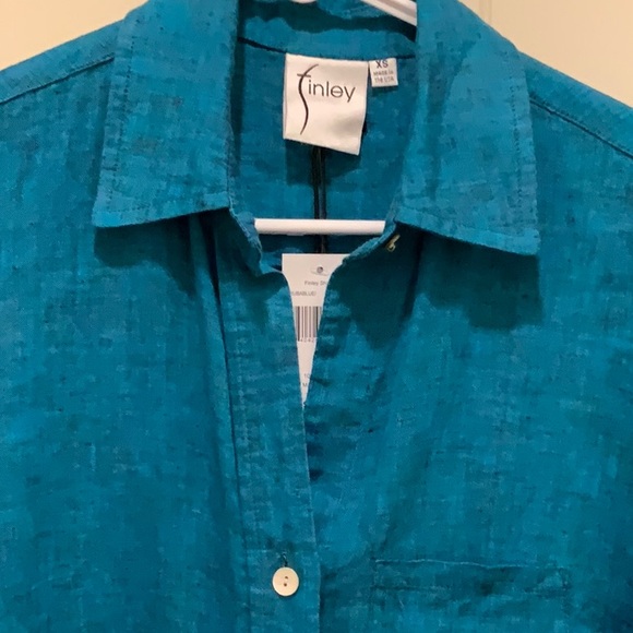 FINLEY 100% linen shirt dress. NWT - Picture 12 of 16